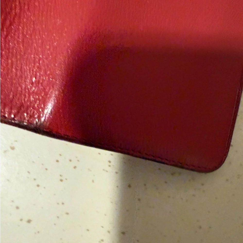 Loewe Cherry Red Leather Wallet - Picture 8 of 15